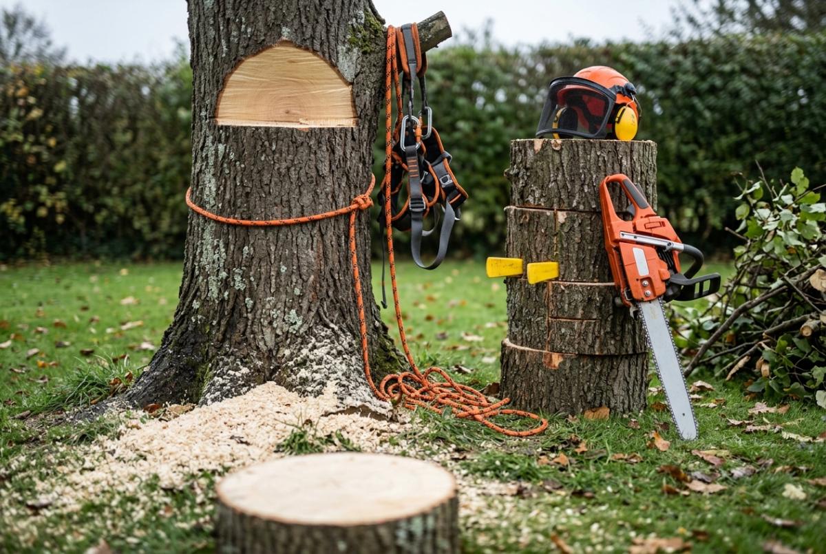 Tree felling — praca wykonawcy