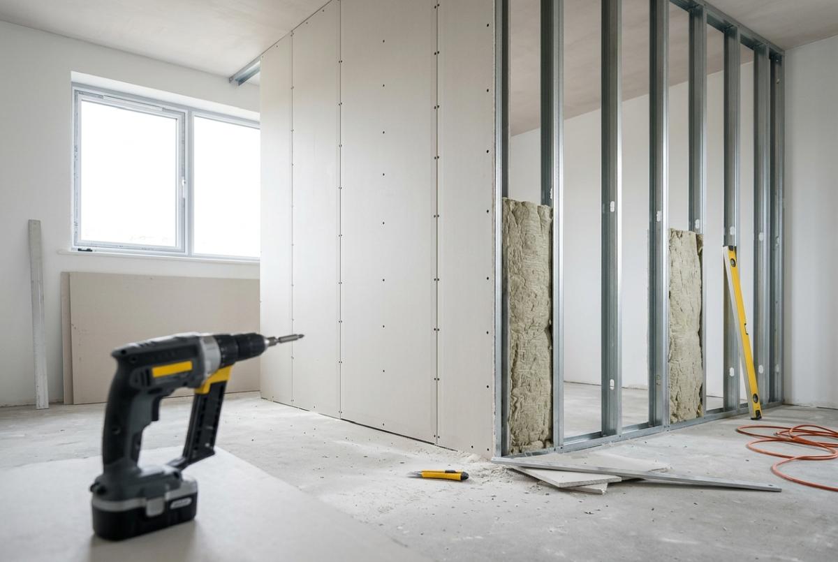 Drywall — praca wykonawcy